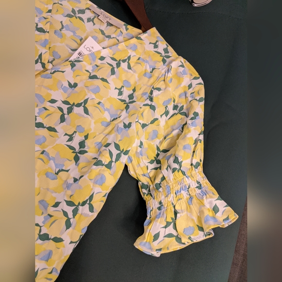 Yellow Floral Lemon Women's Top - Picture 6 of 11